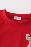 Maroon Alabama french knot boy set - Aaria Tees Aaria Tees