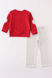 Maroon Alabama french knot boy set - Aaria Tees Aaria Tees