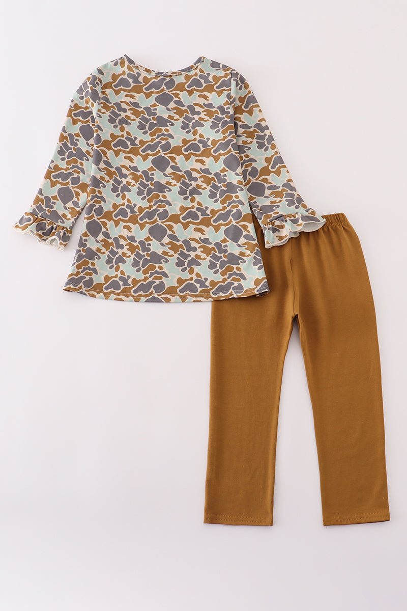 Halloween camouflage applique pants set - Aaria Tees Aaria Tees