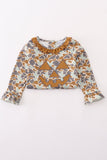 Halloween camouflage applique ruffle dress - Aaria Tees Aaria Tees