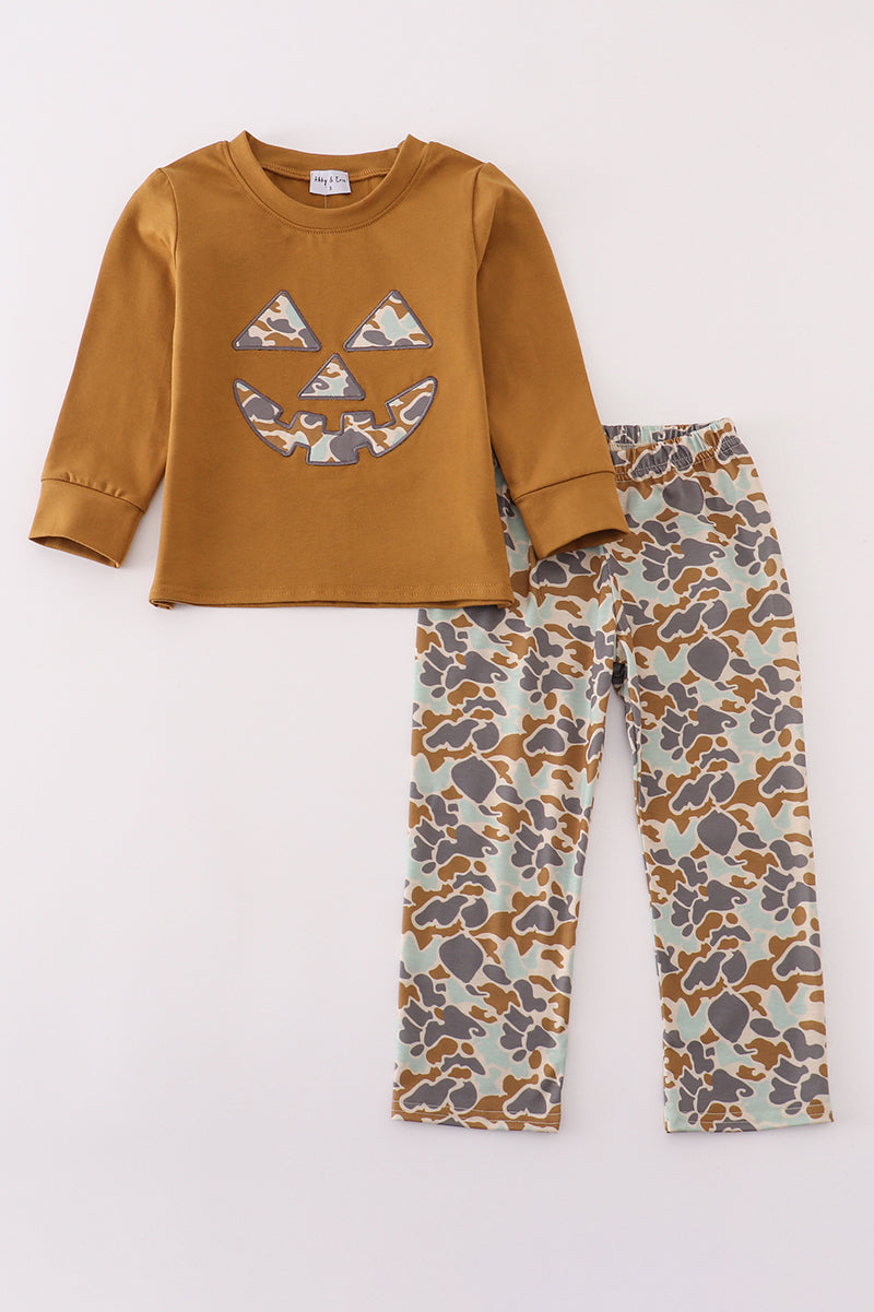 Halloween camouflage applique pants set - Aaria Tees Aaria Tees