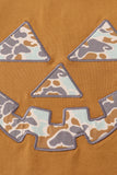 Halloween camouflage applique mom top Aaria Tees