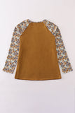 Halloween camouflage applique mom top Aaria Tees