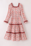 Fall floral print mom&me dress Aaria Tees