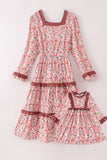 Fall floral print mom&me dress Aaria Tees