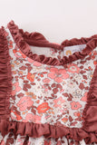 Fall floral print mom&me dress Aaria Tees