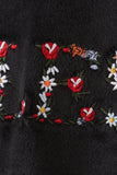 Black velvet blessed embroidery mom&me sweatshirt - Aaria Tees Aaria Tees