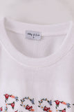 White velvet blessed embroidery mom&me sweatshirt - Aaria Tees Aaria Tees