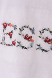 White velvet blessed embroidery mom&me sweatshirt - Aaria Tees Aaria Tees