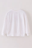 White velvet blessed embroidery mom&me sweatshirt - Aaria Tees Aaria Tees
