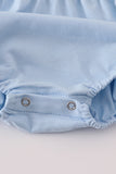 Blue embroidery bubble - Aaria Tees Aaria Tees