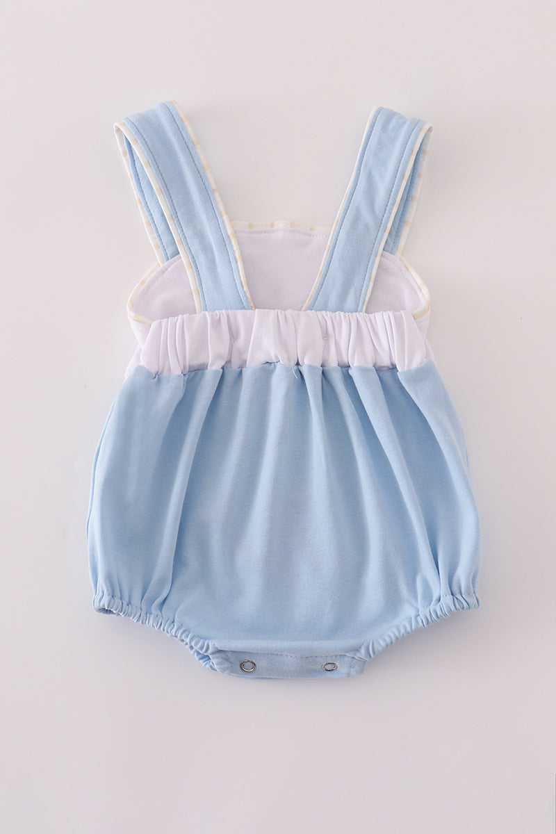 Blue embroidery bubble - Aaria Tees Aaria Tees