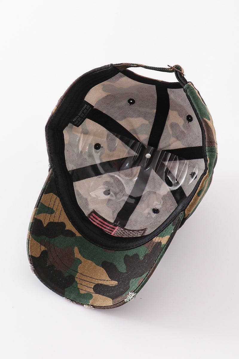 Camouflage flag vintage baseball cap mom & me - Aaria Tees Aaria Tees