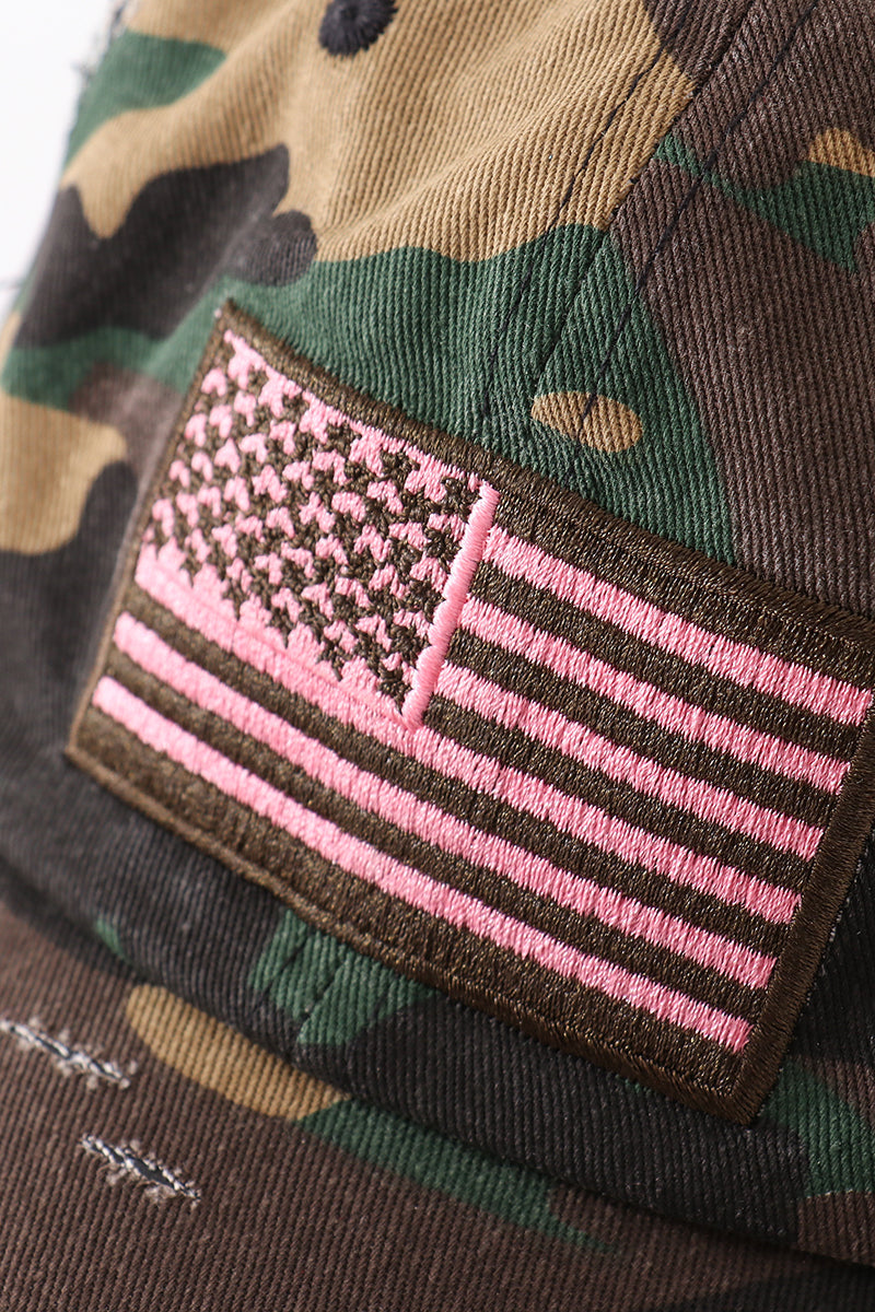 Camouflage flag vintage baseball cap mom & me - Aaria Tees Aaria Tees