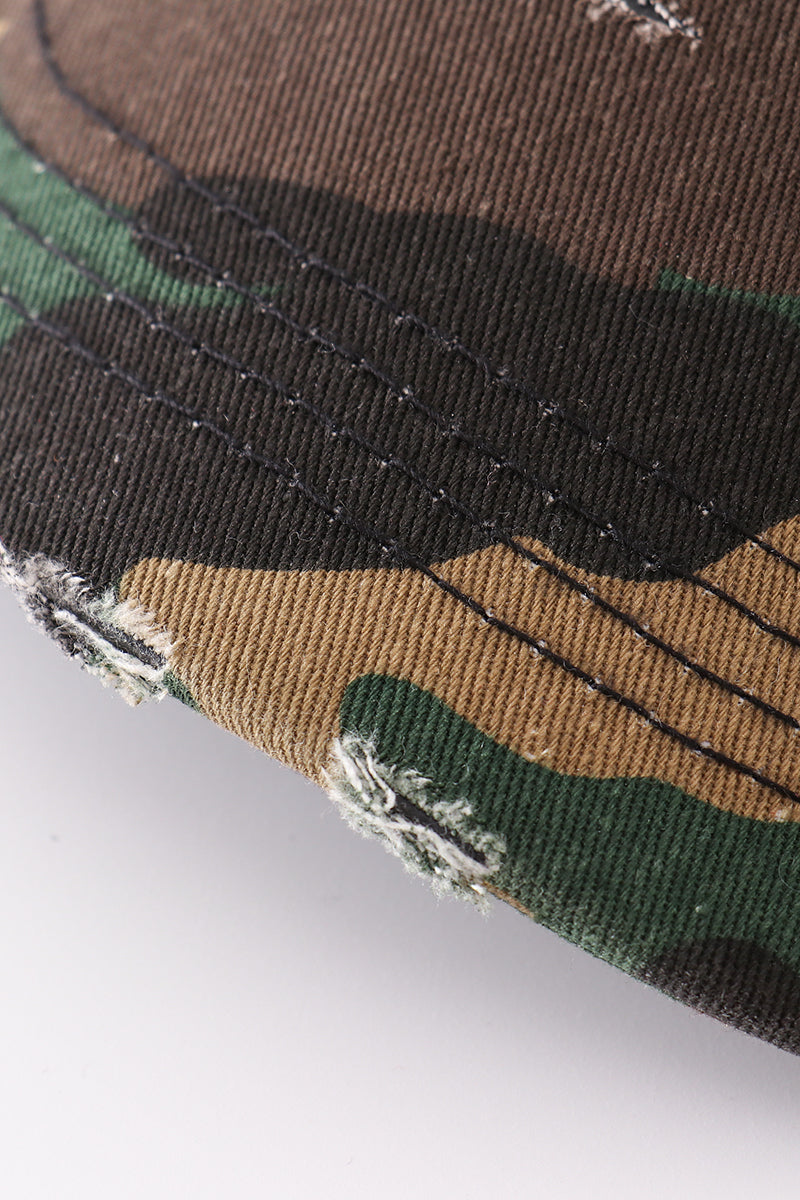 Camouflage flag vintage baseball cap mom & me - Aaria Tees Aaria Tees