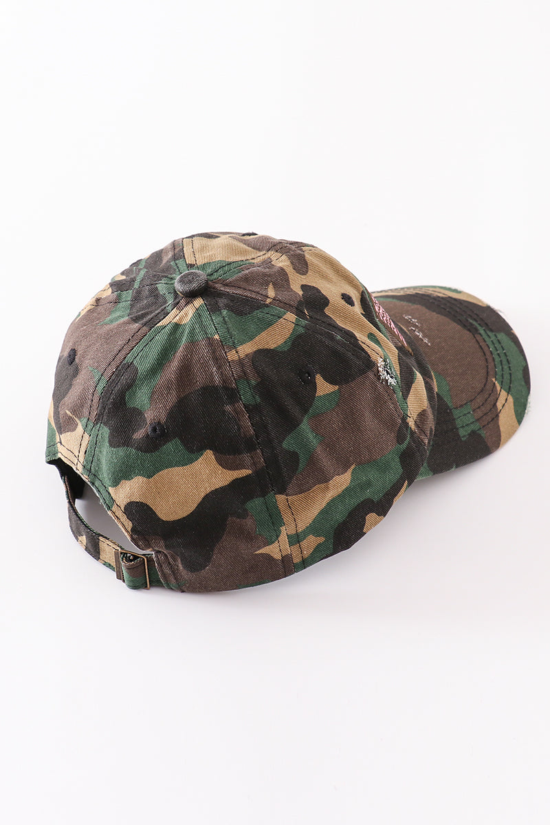 Camouflage flag vintage baseball cap mom & me - Aaria Tees Aaria Tees