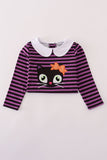 Purple halloween cat stripe dress 2pc set - Aaria Tees Aaria Tees