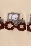 Yellow tractor french knot pants set - Aaria Tees Aaria Tees