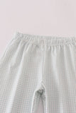 Blue boots embroidery pants set - Aaria Tees Aaria Tees
