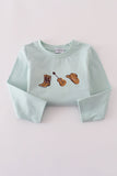 Blue boots embroidery pants set - Aaria Tees Aaria Tees