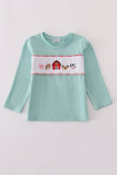 Green farm embroidery top - Aaria Tees Aaria Tees