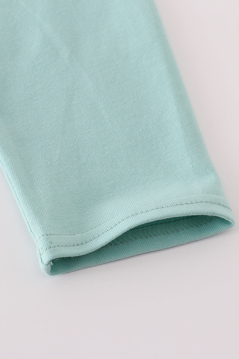Green farm embroidery top - Aaria Tees Aaria Tees