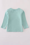Green farm embroidery top - Aaria Tees Aaria Tees