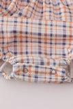 Orange turkey embroidery bubble set - Aaria Tees Aaria Tees