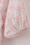 Pink floral print mom dress - Aaria Tees Aaria Tees