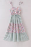 Garden gingham mom&me tiered dress - Aaria Tees Aaria Tees