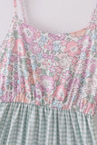 Garden gingham mom&me tiered dress - Aaria Tees Aaria Tees
