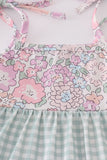 Garden gingham mom&me tiered dress - Aaria Tees Aaria Tees