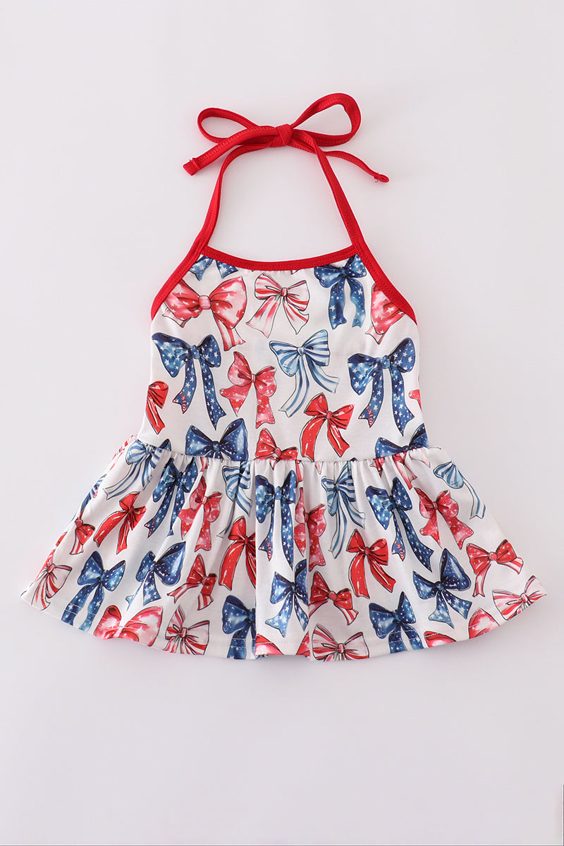 Bow print mom&me top - Aaria Tees Aaria Tees