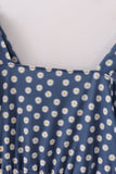 Navy daisy print mom dress - Aaria Tees Aaria Tees