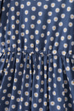 Navy daisy print mom dress - Aaria Tees Aaria Tees