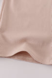Cream MINI french knot pants set - Aaria Tees Aaria Tees