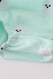 Green ghost embroidery bubble - Aaria Tees Aaria Tees