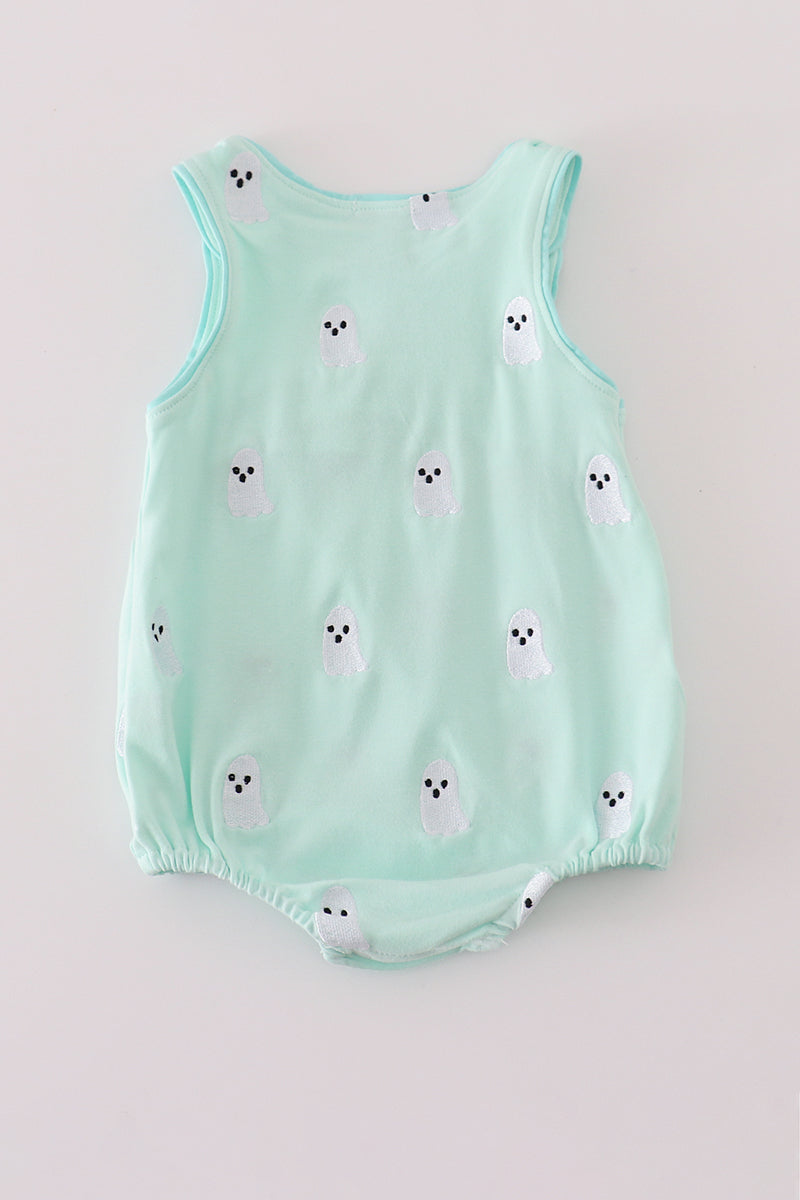 Green ghost embroidery bubble - Aaria Tees Aaria Tees