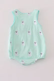 Green ghost embroidery bubble - Aaria Tees Aaria Tees