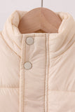 Cream mom&me puffer vest Aaria Tees