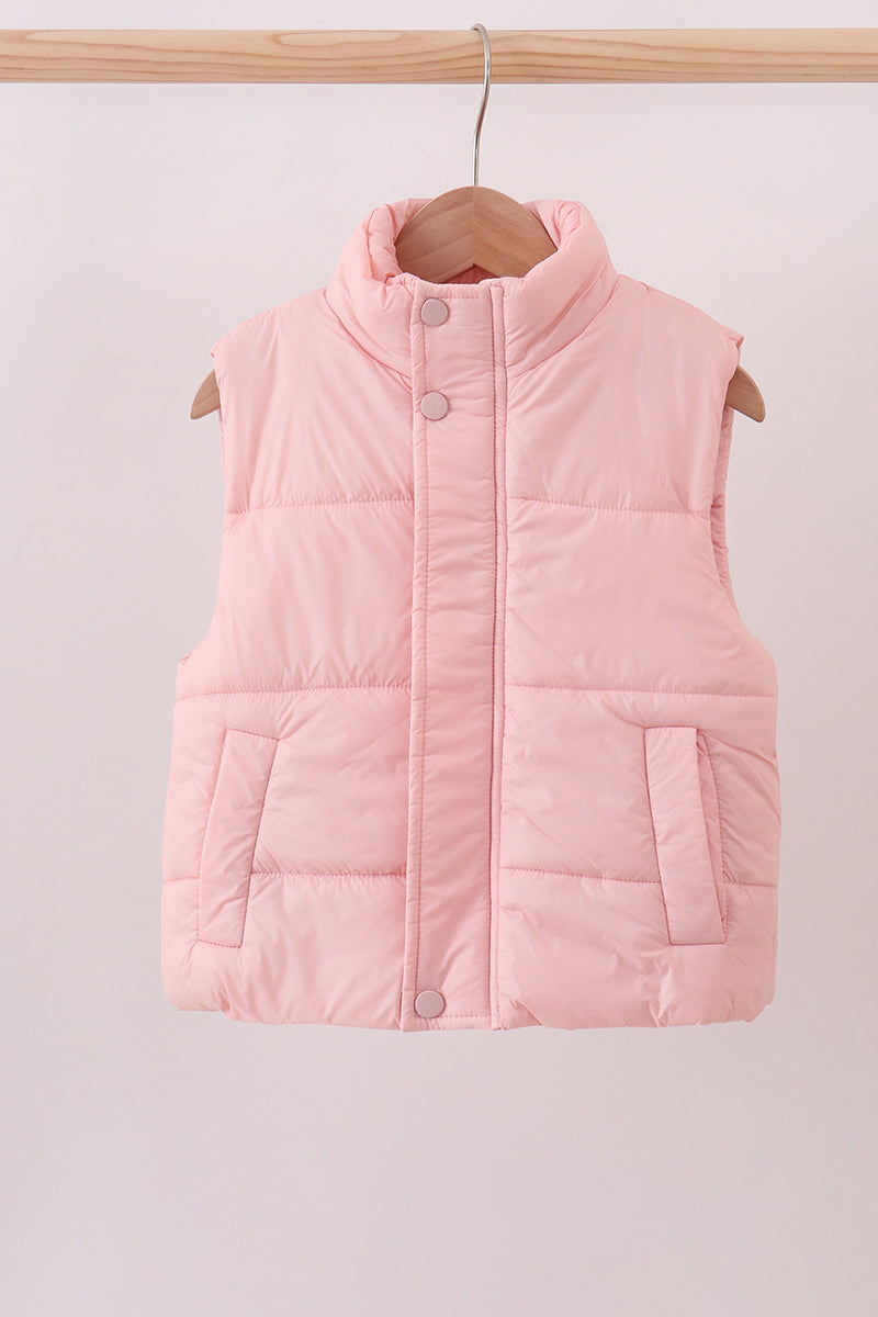 Pink mom&me puffer vest - Aaria Tees