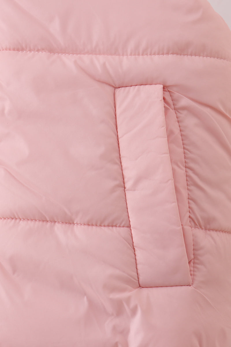 Pink mom&me puffer vest - Aaria Tees Aaria Tees