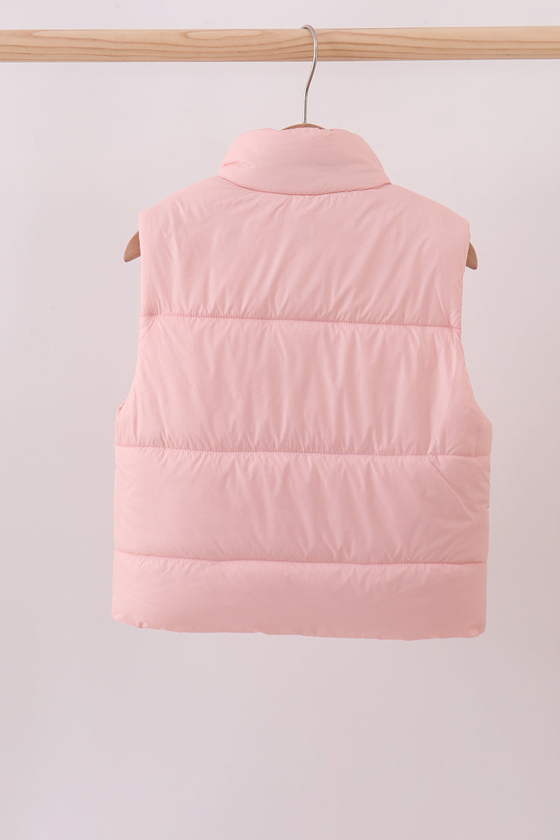 Pink mom&me puffer vest - Aaria Tees Aaria Tees