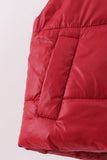 Maroon mom&me puffer vest Aaria Tees