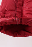 Maroon mom&me puffer vest Aaria Tees