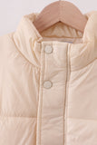 Cream mom&me puffer vest Aaria Tees