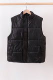 Black mom&me puffer vest Aaria Tees