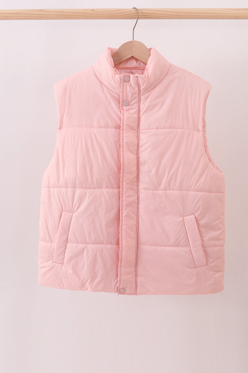 Pink mom&me puffer vest - Aaria Tees Aaria Tees