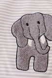 Alabama polka dot elephant french knot stripe top - Aaria Tees Aaria Tees