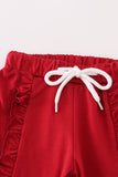 Alabama polka dot elephant french knot ruffle pants set - Aaria Tees Aaria Tees